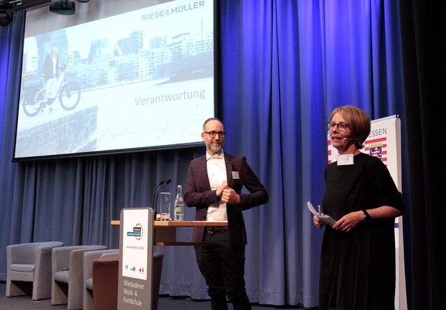 Jörg Matheis und Moderatorin Petra Boberg