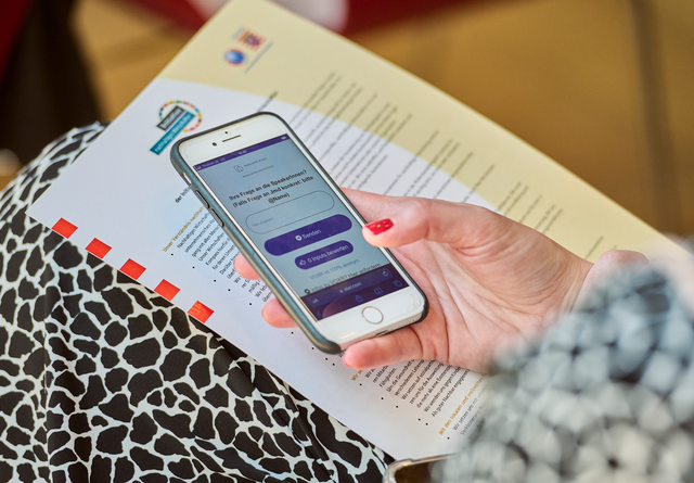 Interaktiver Teil bei der 2. Jahreskonferenz der Wirtschaftsinitiative